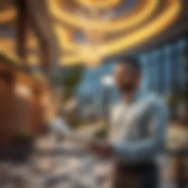 An investor analyzing real estate opportunities in Al Dar Dubai