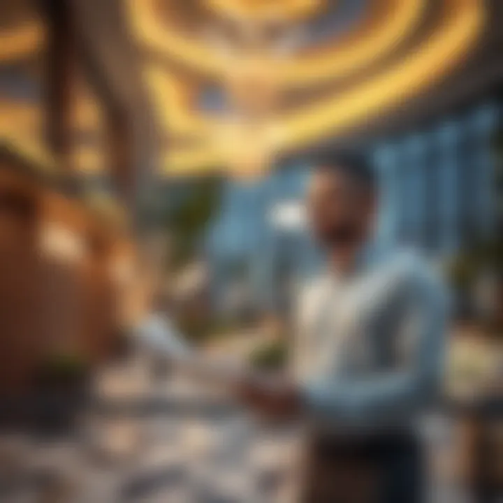 An investor analyzing real estate opportunities in Al Dar Dubai