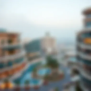 A panoramic view of Al Dar Dubai showcasing its modern architecture