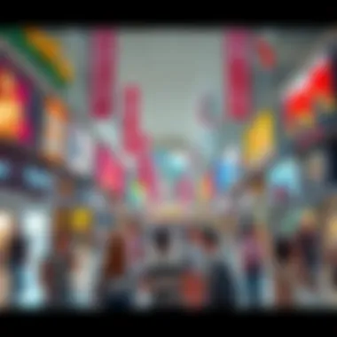 Vibrant commercial space within Al Fattan Plaza bustling with activity