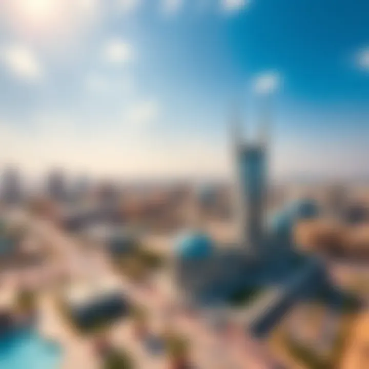 Aerial view of ديرفيلدز showcasing its architectural beauty