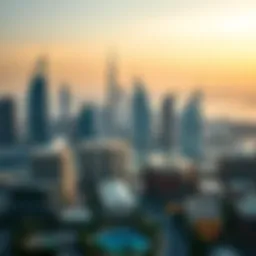 A panoramic view of Dubai's skyline highlighting luxury living