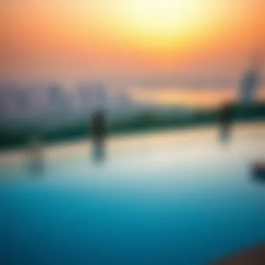 A stunning infinity pool at Bugatti Residences with city views