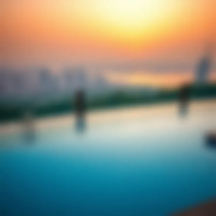 A stunning infinity pool at Bugatti Residences with city views