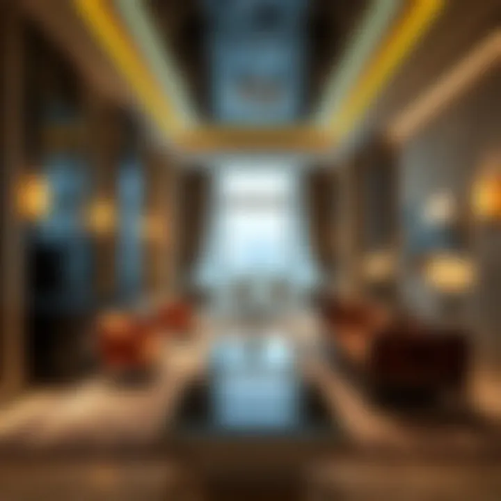 Luxurious interior of a Bugatti Residence with high-end finishes