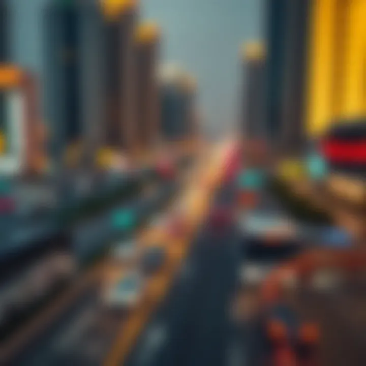 Diagram illustrating congestion points in Business Bay