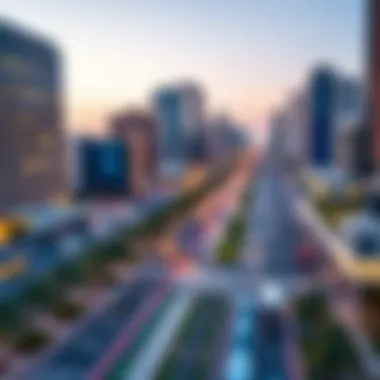 Urban planning map highlighting potential mobility solutions