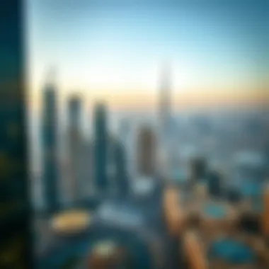 Panoramic view of Dubai's skyline from Centrium Towers