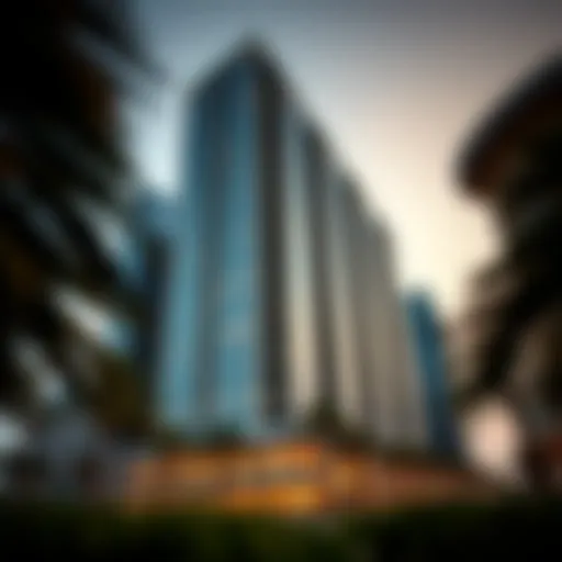 Exterior view of Centrium Towers showcasing its modern architecture