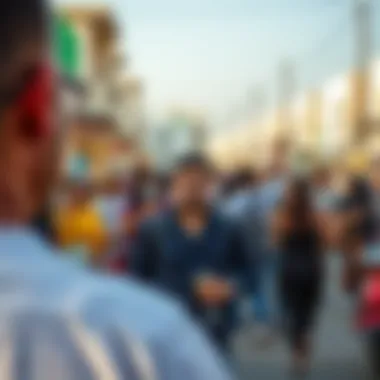 Community Interaction in قرية الشعب A vibrant community event in قرية الشعب showcasing local culture and interaction