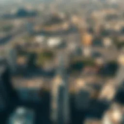 Aerial view of Dubai showcasing urban development and land use