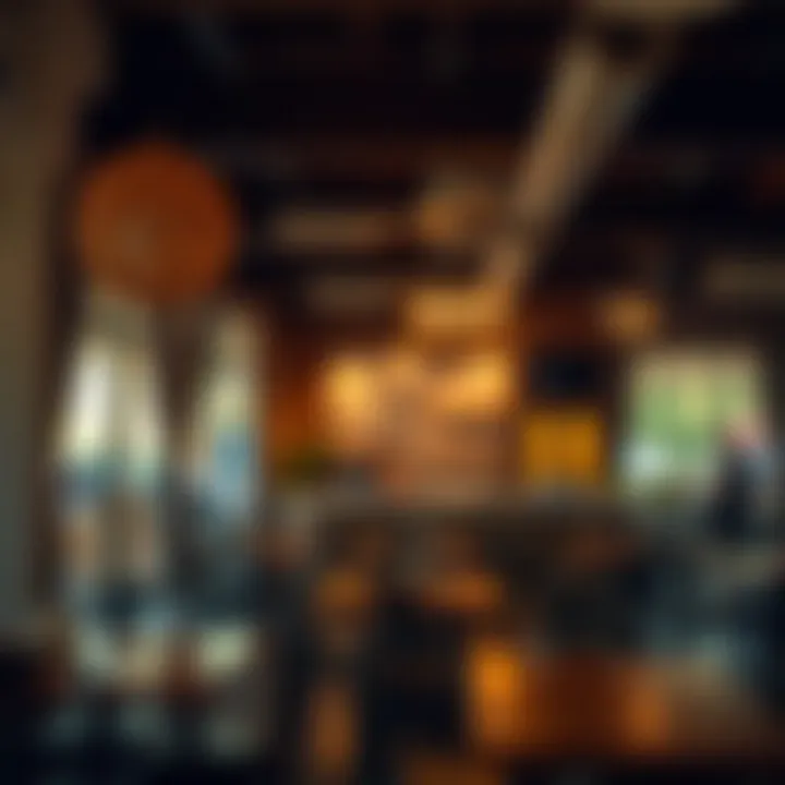 A Cozy Casual Dining Atmosphere Warm and inviting interior of a casual eatery