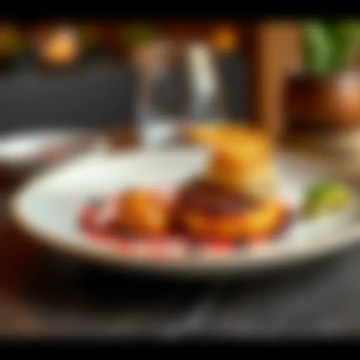 Culinary Creativity on a Plate Artfully presented gourmet dish showcasing culinary creativity
