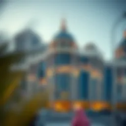 An exquisite view of the Al Abbas Building showcasing its unique architectural design