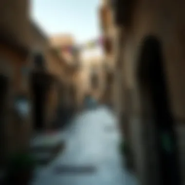 Narrow Streets of Al Bastakiya Historical view of Al Bastakiya's narrow streets