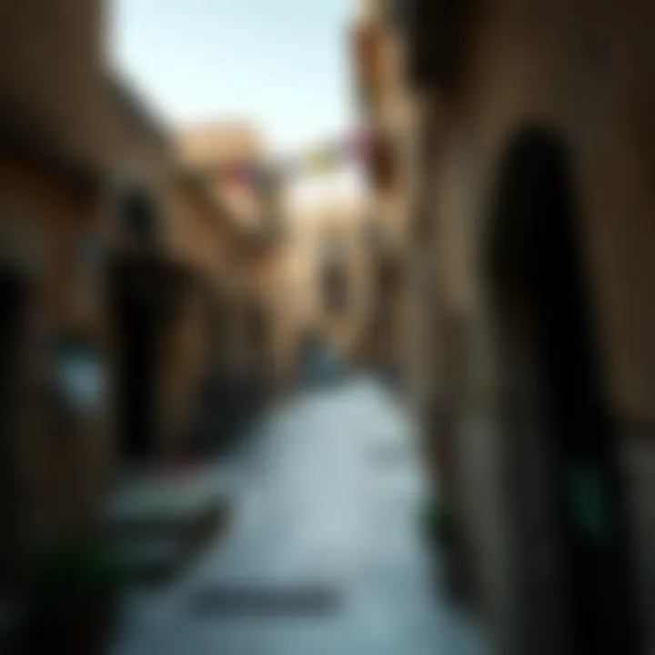 Narrow Streets of Al Bastakiya Historical view of Al Bastakiya's narrow streets