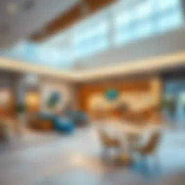 Inviting Interior of the Community Hub Welcoming interior space of the community centre