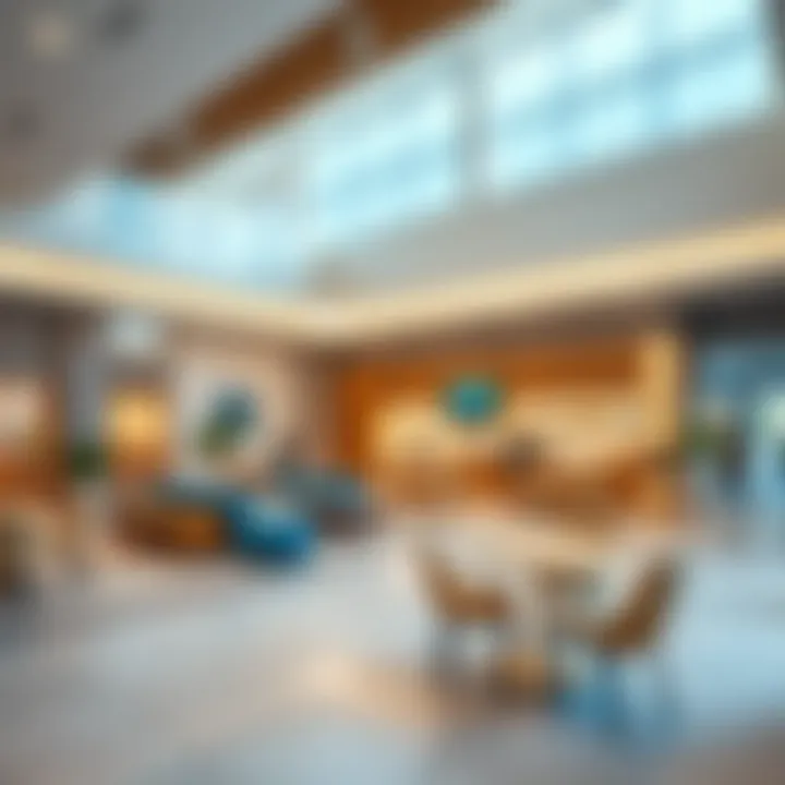 Inviting Interior of the Community Hub Welcoming interior space of the community centre