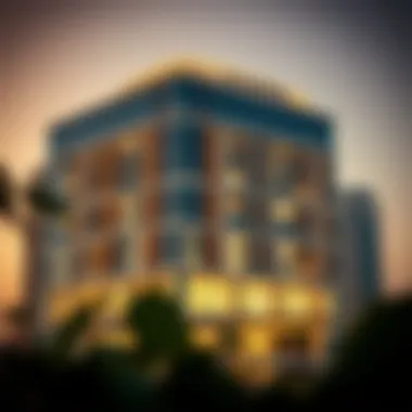 Stunning facade of Al Khatib Building showcasing modern architecture