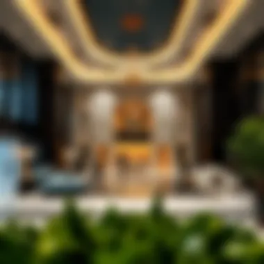 Luxurious lobby inside Al Khatib Building with elegant design