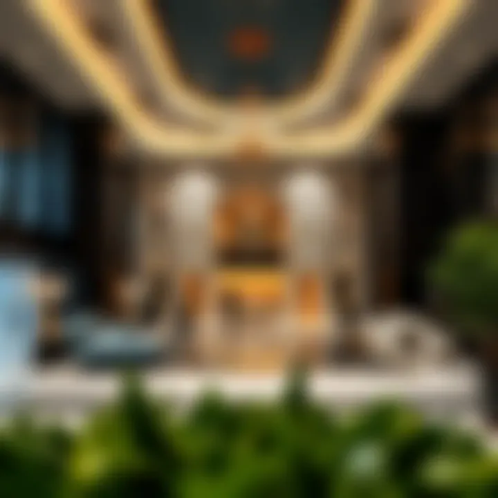 Luxurious lobby inside Al Khatib Building with elegant design