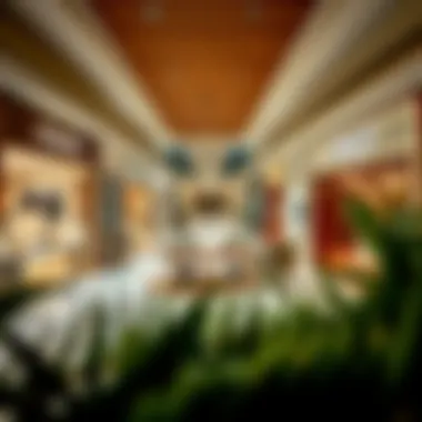 Interior shopping area with luxury brands at الماريا مول