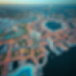 Aerial view of Al Marina Holding's key project in Dubai