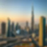 A panoramic view of Dubai showcasing modern real estate developments.