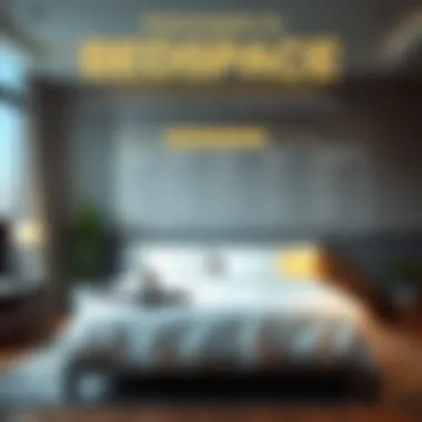 An infographic comparing bedspace living with traditional housing solutions.