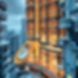 Architectural Layout of Burj Khalifa Floors Detailed architectural layout of the Burj Khalifa's floors