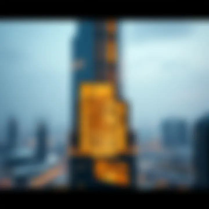 Cross-Sectional Design Intent of Burj Khalifa Cross-sectional view highlighting design intent in Burj Khalifa