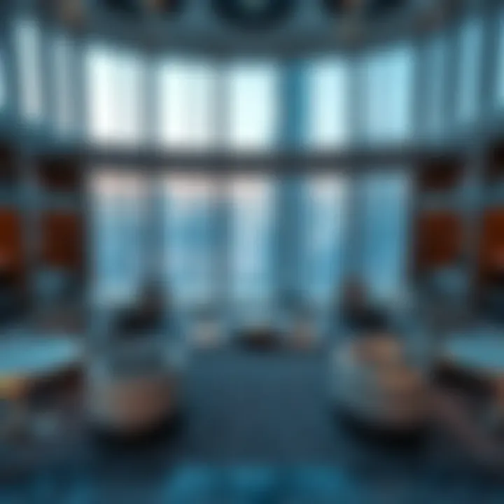 Distribution of Functional Spaces in Burj Khalifa Functional spaces distribution within Burj Khalifa