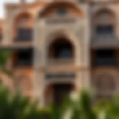 Intricate Architectural Details of قصر الهند Exterior view of قصر الهند showcasing intricate architectural details