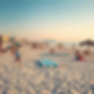 Vibrant beach life and recreational activities along Dubai's beachfront