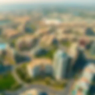 Aerial view of Dubai's evolving real estate developments