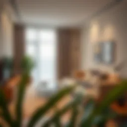 Modern living room setup showcasing IKEA furniture and decor