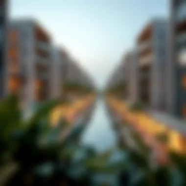 Modern architectural design of residential units in Park Horizon