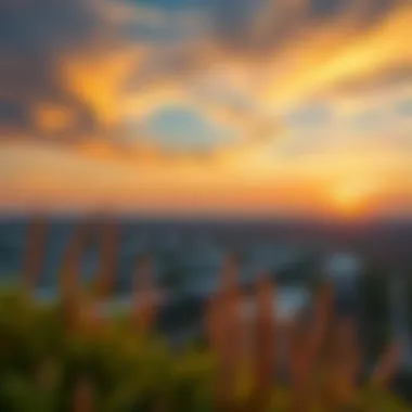 Stunning sunset over the Jumeirah Hills community