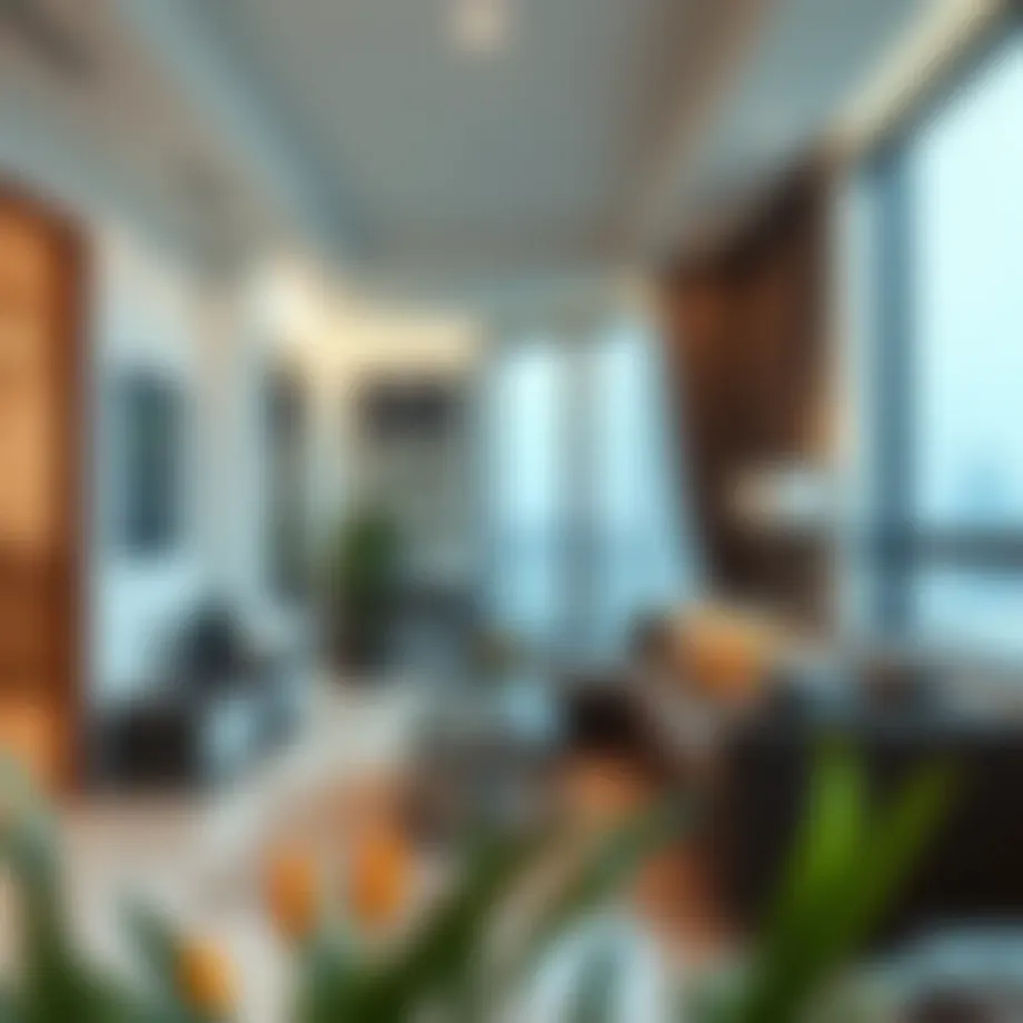 Stylish 1 BHK apartment interior showcasing modern design