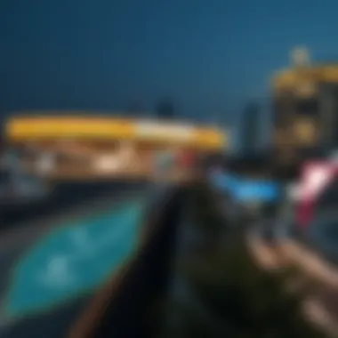 Map highlighting the strategic location of Nad Al Sheba Metro Station