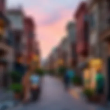 Vibrant Neighborhood in Muhaisnah 4 Vibrant neighborhood atmosphere in Muhaisnah 4