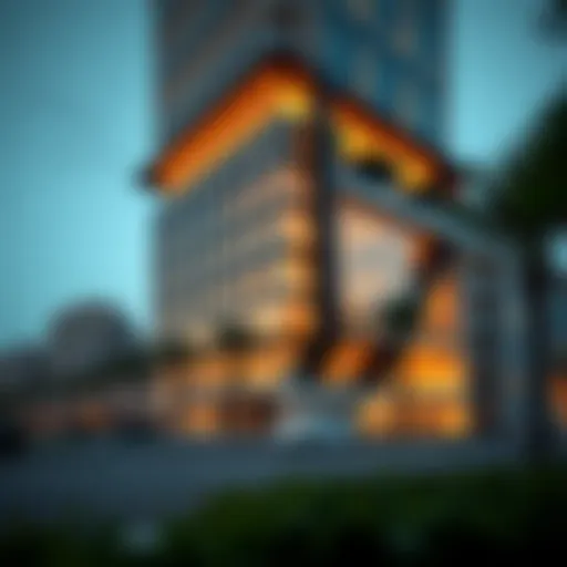 Exterior view of Pinnacle Building showcasing modern architecture