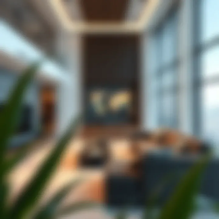 Contemporary Living Room Design Modern apartment living room in Ras Al Khor