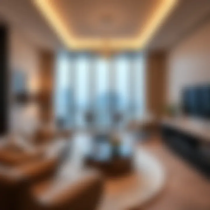 Modern apartment interior in JVC highlighting contemporary design