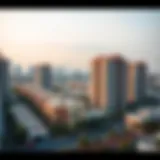 Scenic view of Khalifa City showcasing residential buildings