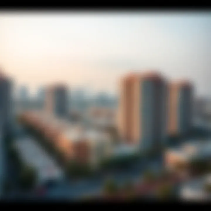 Residential Buildings in Khalifa City Scenic view of Khalifa City showcasing residential buildings