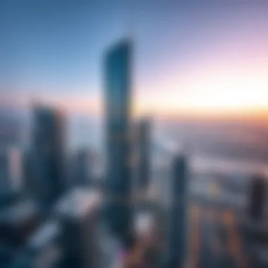 Aerial Perspective of Al Fakhama Tower Aerial view of Al Fakhama Tower emphasizing its urban impact