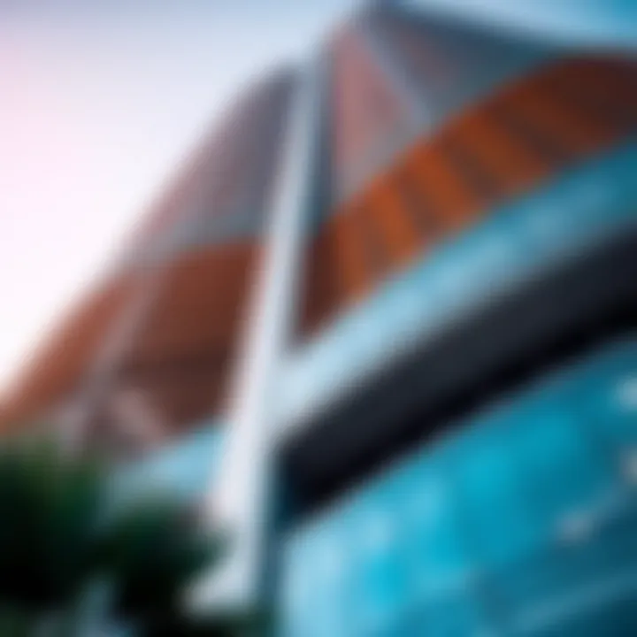 Unique Architectural Design of Al Fakhama Tower Architectural details highlighting the unique design of Al Fakhama Tower