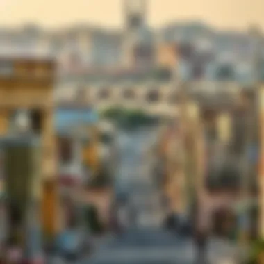 Lively Neighborhood Around Al Khail Gate Vibrant neighborhood surrounding Al Khail Gate