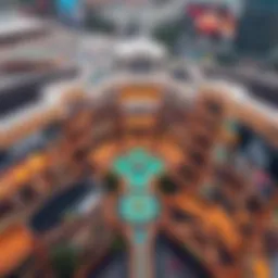 Aerial view showcasing the stunning architecture of Dubai Hills Mall